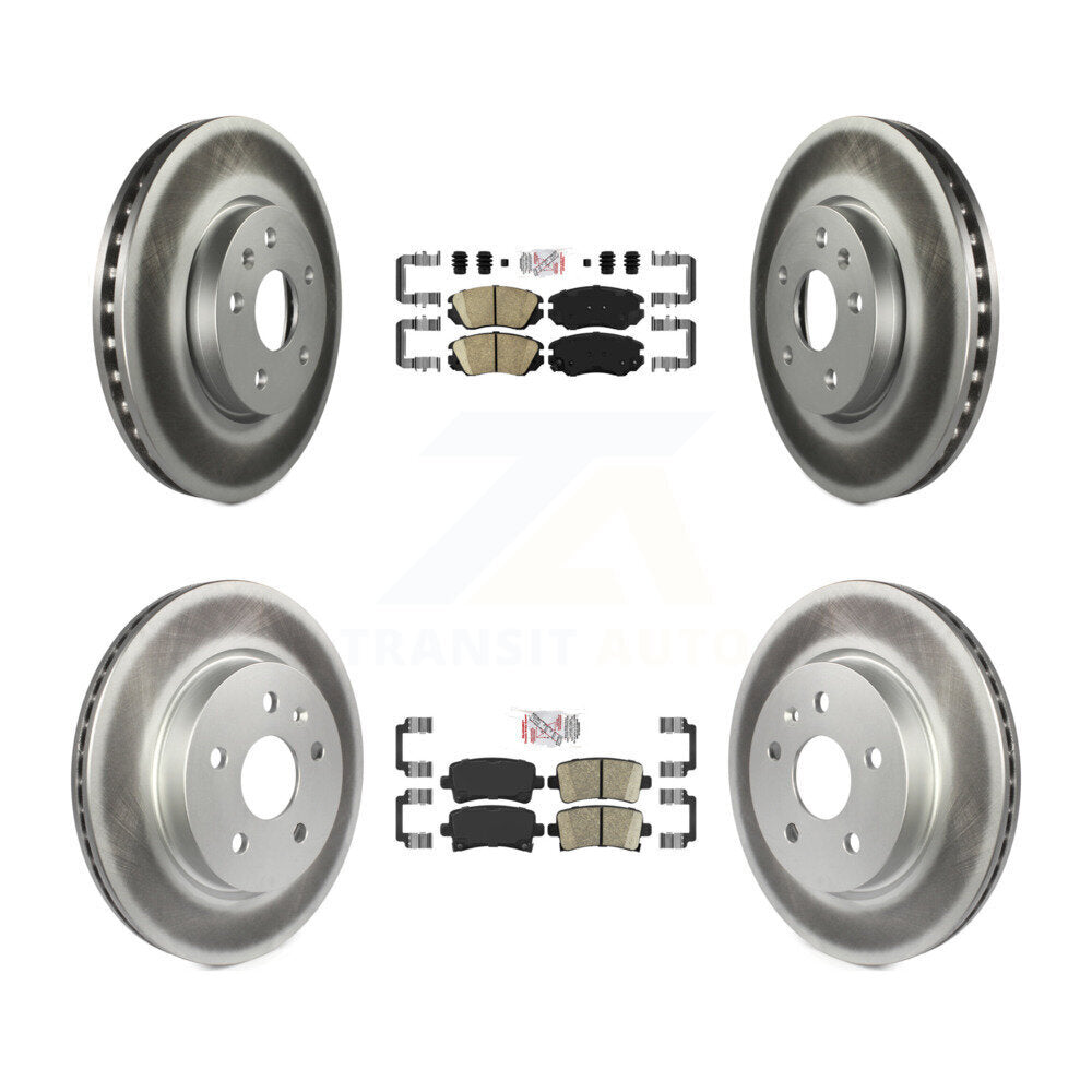 Kit de rotors de frein enduits de plaquettes en céramique avant et arrière, pour Chevrolet Malibu Impala Buic