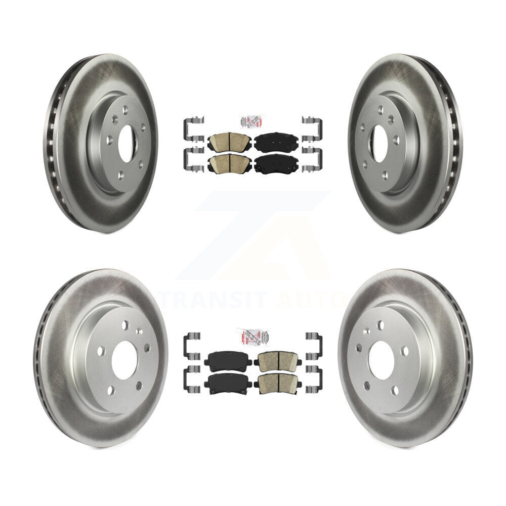 Kit de rotors de frein enduits de plaquettes en céramique avant et arrière, pour Chevrolet Malibu Impala Buic
