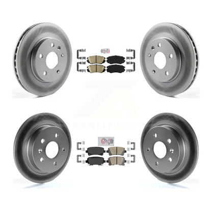 Kit de plaquettes en céramique avant et arrière et Rotors de frein à disque revêtus pour Chevrolet Malibu