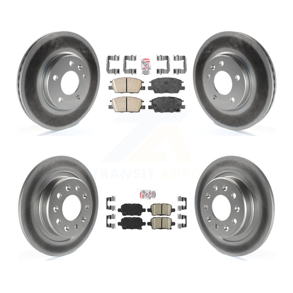 Kit de rotors de frein enduits de plaquettes en céramique avant et arrière, pour Chevrolet Equinox GMC Terrai