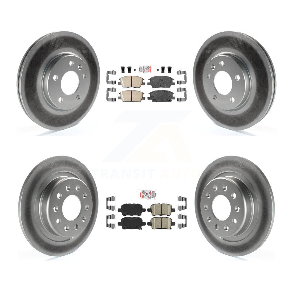 Kit de rotors de frein enduits de plaquettes en céramique avant et arrière, pour Chevrolet Equinox GMC Terrai
