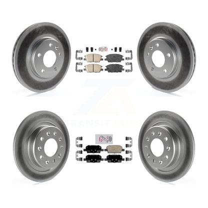 Kit de plaquettes en céramique avant et arrière et Rotors de frein à disque revêtus pour Chevrolet Malibu