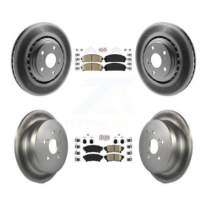 Kit de Rotor de frein enduit de plaquettes en céramique avant et arrière, pour Toyota Sienna Highlander Lexu