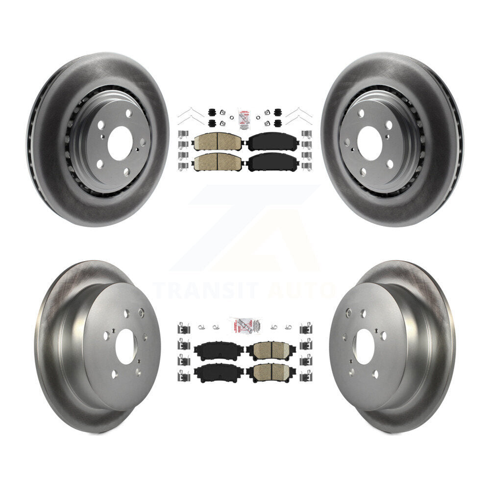 Kit de Rotor de frein enduit de plaquettes en céramique avant et arrière, pour Toyota Sienna Highlander Lexu