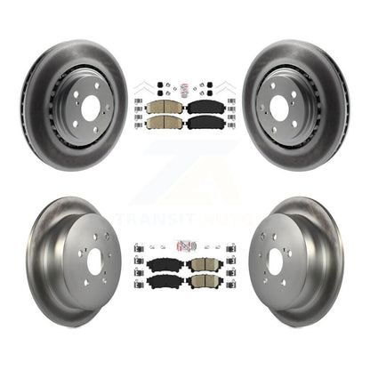 Kit de Rotor de frein enduit de plaquettes en céramique avant et arrière, pour Toyota Sienna Highlander Lexu