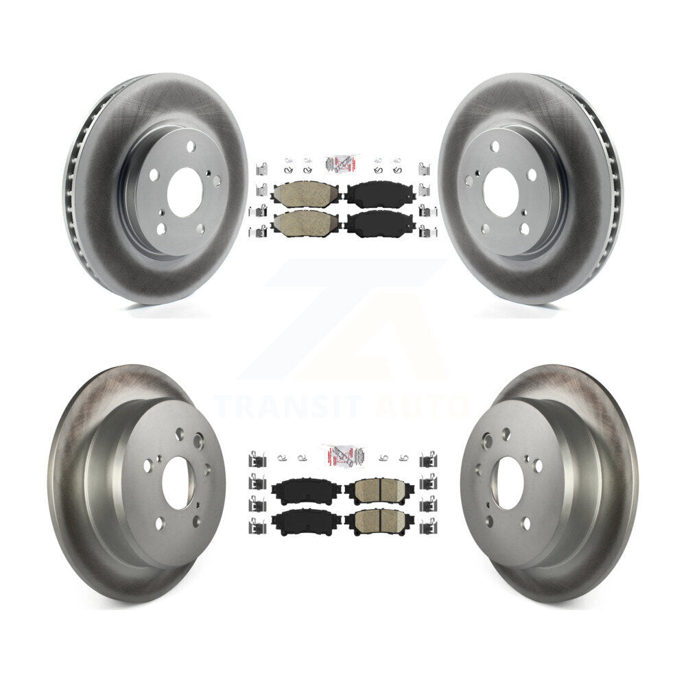 Kit de Rotor de frein à disque enduit de plaquettes en céramique avant semi-métalliques arrière pour Lexus IS25
