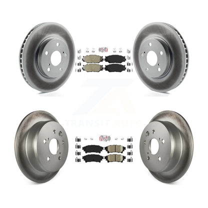 Kit de Rotor de frein à disque enduit de plaquettes en céramique avant semi-métalliques arrière pour Lexus IS25