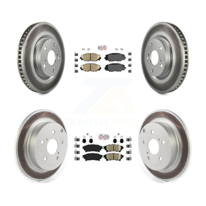 Kit de plaquettes de frein en céramique avant et arrière et disques de frein enduits pour Toyota Mira 2016 – 2020