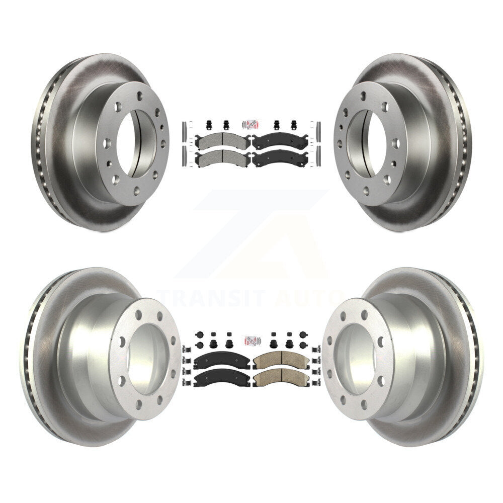 Kit de rotors de frein à revêtement en céramique, semi-métallique, pour Chevrolet Express, avant et arrière