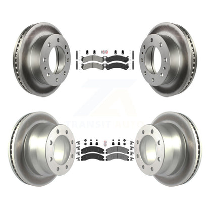 Kit de Rotor de frein à revêtement de plaquette semi-métallique avant et arrière, pour Chevrolet Express 4500 GM
