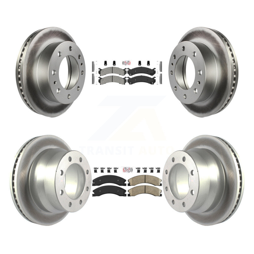 Kit de rotors de frein à revêtement en céramique, semi-métallique, pour Chevrolet Express, avant et arrière