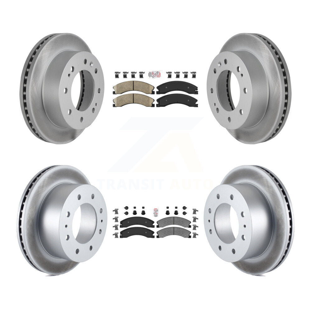 Kit de Rotor de frein à revêtement de plaquette semi-métallique avant et arrière en céramique pour GMC Chevrolet 250