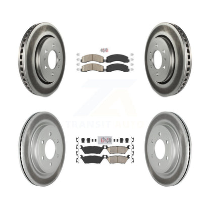 Kit de rotors de frein enduits de plaquettes en céramique avant et arrière, pour Ford F-150 Expedition Lincol