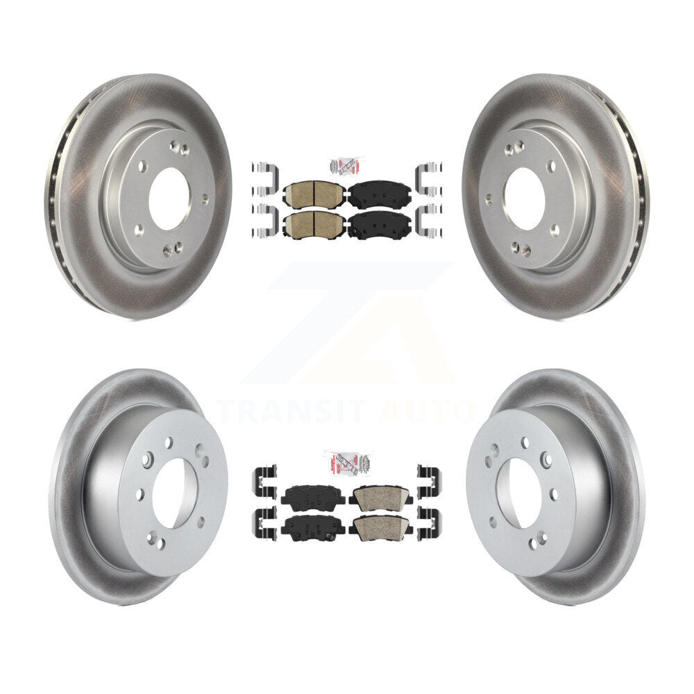 Kit de Rotor de frein à revêtement de plaquettes en céramique avant et arrière, pour Hyundai Elantra 10 à partir de 03 23