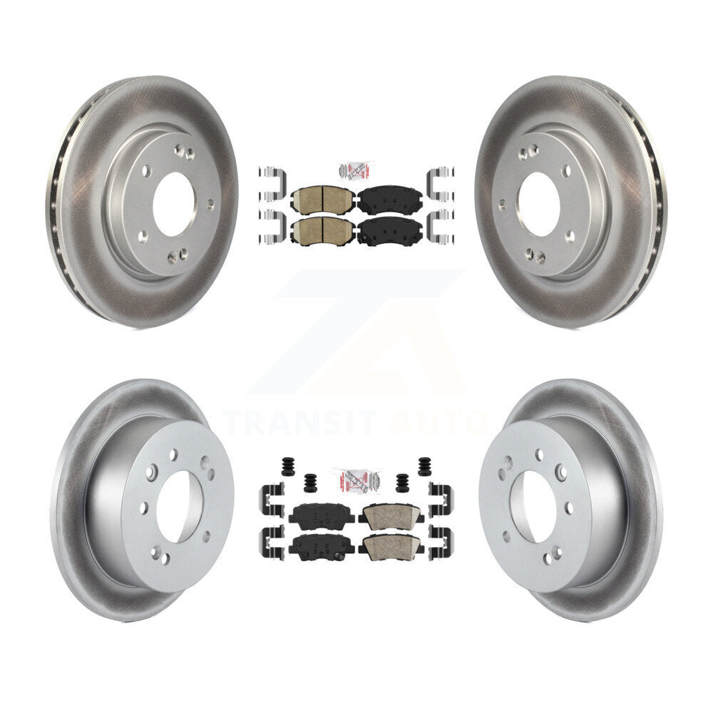 Kit de Rotor de frein à revêtement de plaquettes en céramique avant et arrière, pour Hyundai Elantra 10 à partir de 03 23