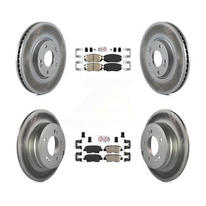 Kit de plaquettes en céramique avant et arrière et de rotors de frein à disque revêtus pour Hyundai Azera