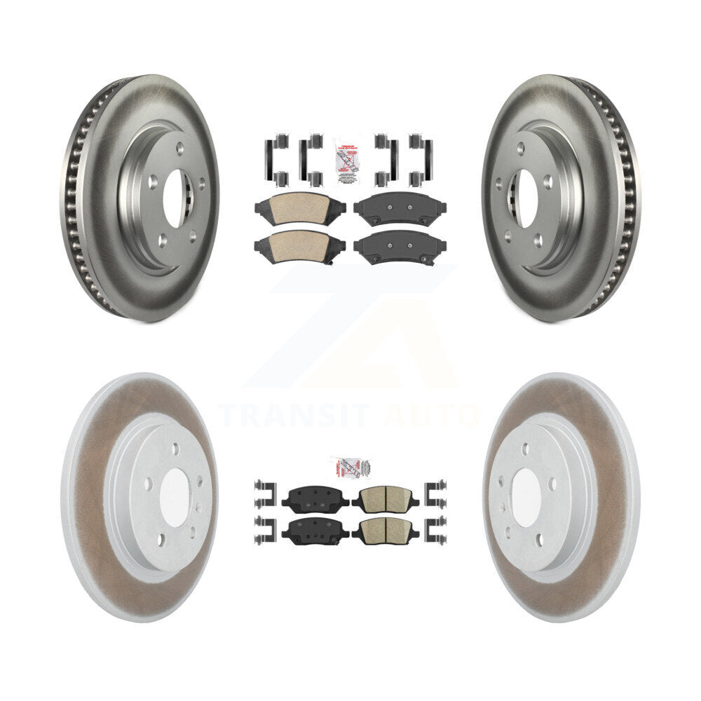 Kit de Rotor de frein à manteau de plaquettes en céramique avant et arrière, pour Chevrolet Uplander Buick Terraz