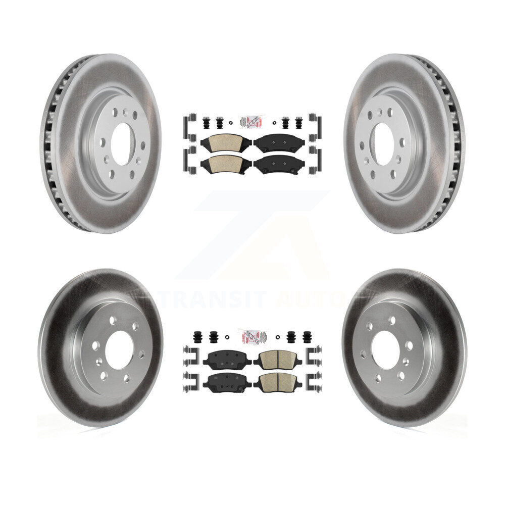 Kit de rotors de frein à revêtement de plaquettes en céramique avant et arrière, pour Pontiac Montana Chevrolet Buic
