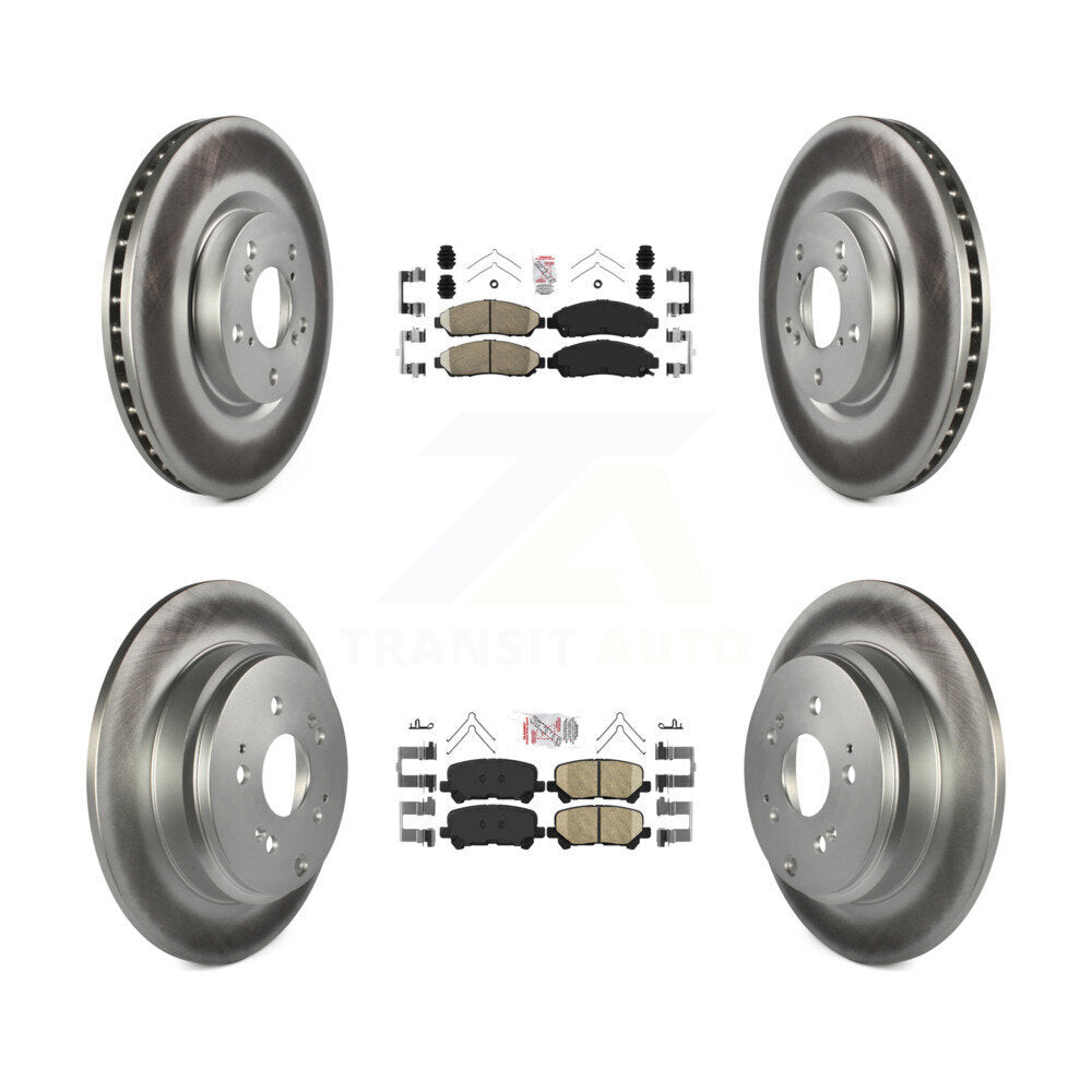 Kit de Rotor de frein à disque enduit de tampons en céramique avant et arrière, pour Honda Pilot Acura MDX ZD