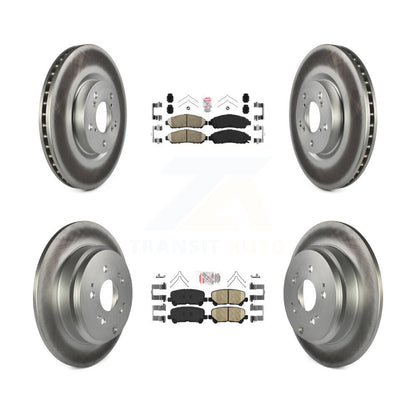 Kit de Rotor de frein à disque enduit de tampons en céramique avant et arrière, pour Honda Pilot Acura MDX ZD