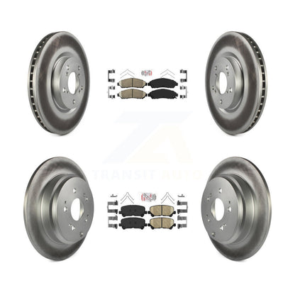 Kit de Rotor de frein à disque enduit de tampons en céramique avant et arrière, pour Honda Pilot Acura MDX ZD