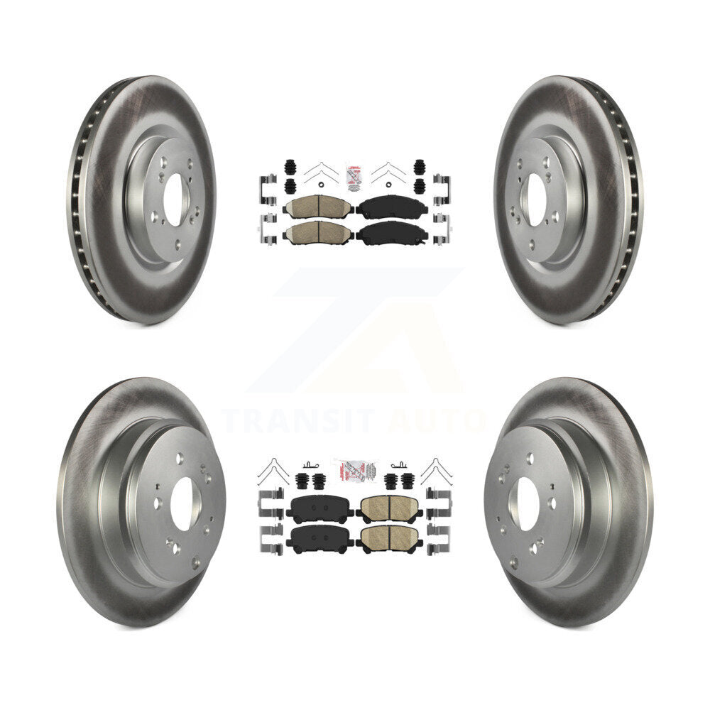 Kit de Rotor de frein à disque enduit de tampons en céramique avant et arrière, pour Honda Pilot Acura MDX ZD