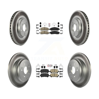 Kit de Rotor de frein à disque enduit de tampons en céramique avant et arrière, pour Honda Pilot Acura MDX ZD