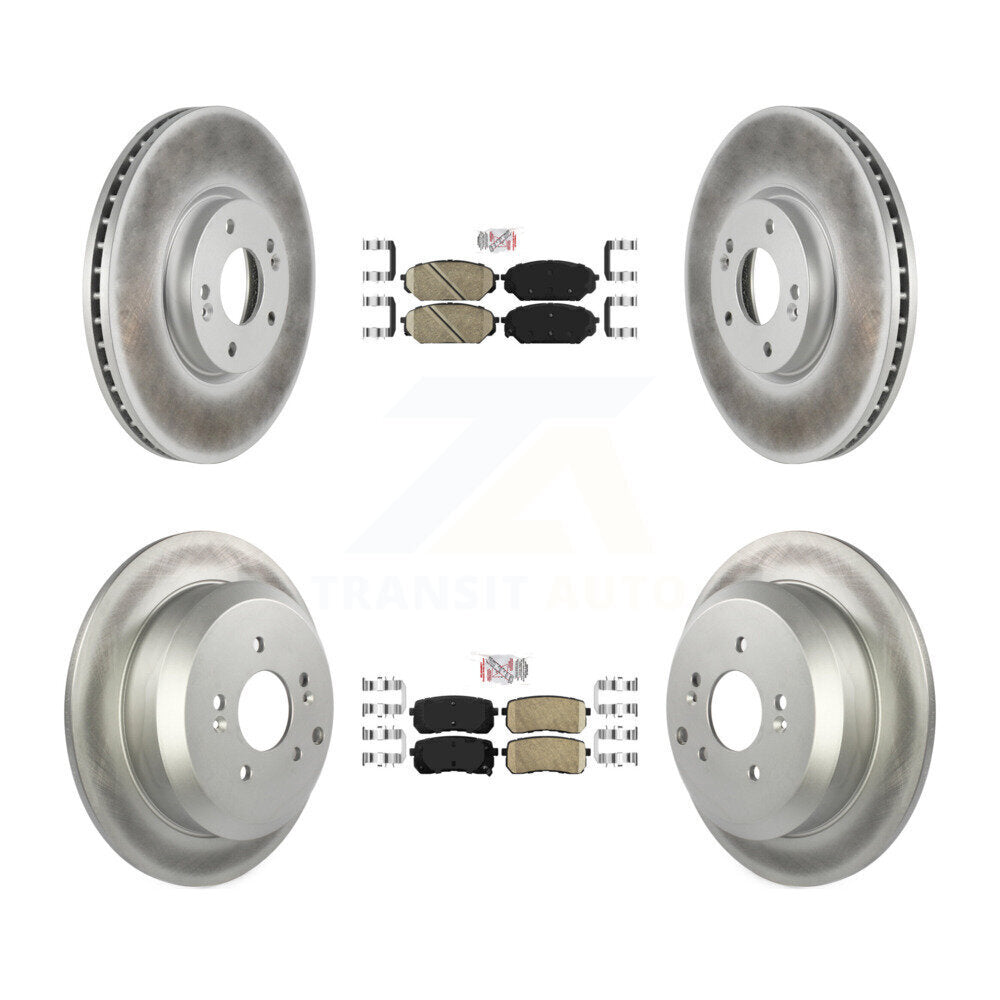 Kit de rotors de frein à disque, revêtement de coussinets en céramique avant et arrière, pour Hyundai Veracru 2007 – 2012