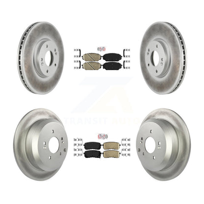 Kit de rotors de frein à disque, revêtement de coussinets en céramique avant et arrière, pour Hyundai Veracru 2007 – 2012