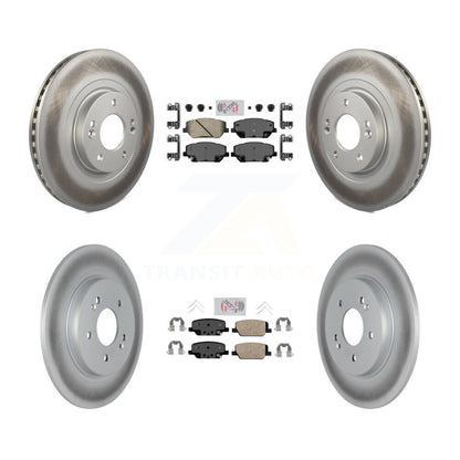 Kit de rotors de frein à disque avec revêtement de coussinets en céramique avant et arrière, pour Hyundai Santa F 2019 – 2020