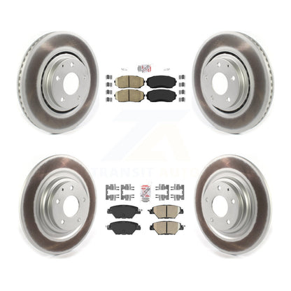 Kit de plaquettes en céramique avant et arrière et de rotors de frein à disque revêtus pour Mazda CX-2016 – 2023