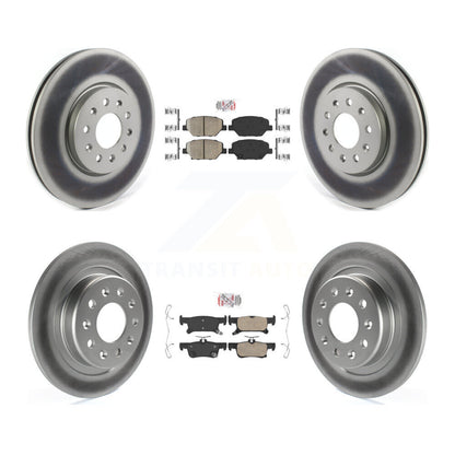 Kit de plaquettes en céramique avant et arrière et disques de frein à disque enduits pour Buick Envision