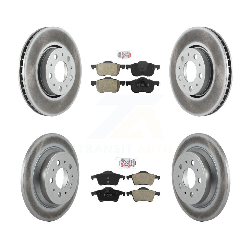 Kit de plaquettes semi-métalliques avant et arrière et Rotor de frein revêtu, pour Volvo S60 XC70 V70 S8