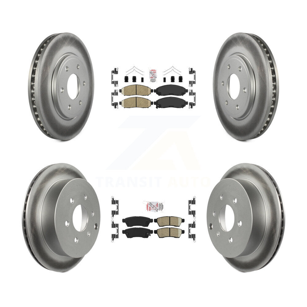Kit de Rotor de frein enduit de plaquettes en céramique avant et arrière, pour Nissan Frontier Suzuki Equato