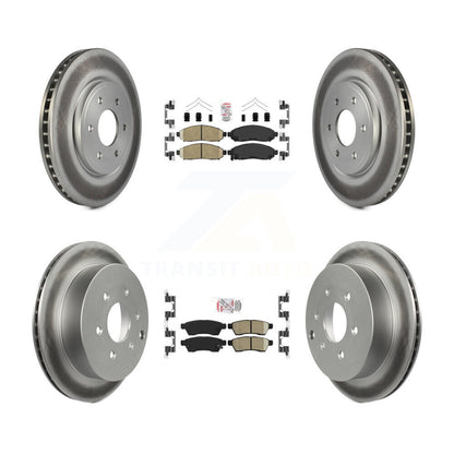 Kit de rotors de frein enduits de plaquettes en céramique avant et arrière, pour Nissan Frontier Xterra Suzuk