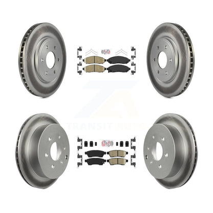 Kit de rotors de frein enduits de plaquettes en céramique avant et arrière, pour Nissan Frontier Xterra Suzuk