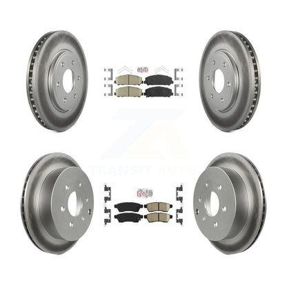 Kit de plaquettes en céramique avant et arrière et de rotors de frein à disque revêtus pour Suzuki Equator