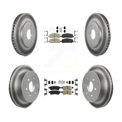 Kit de plaquettes en céramique avant et arrière et de rotors de frein à disque revêtus pour Suzuki Equator