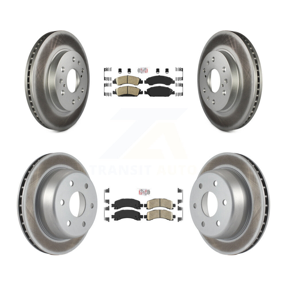 Kit de rotors de frein à disque, revêtement de coussinets en céramique avant et arrière, pour Chevrolet Express 1500 GM