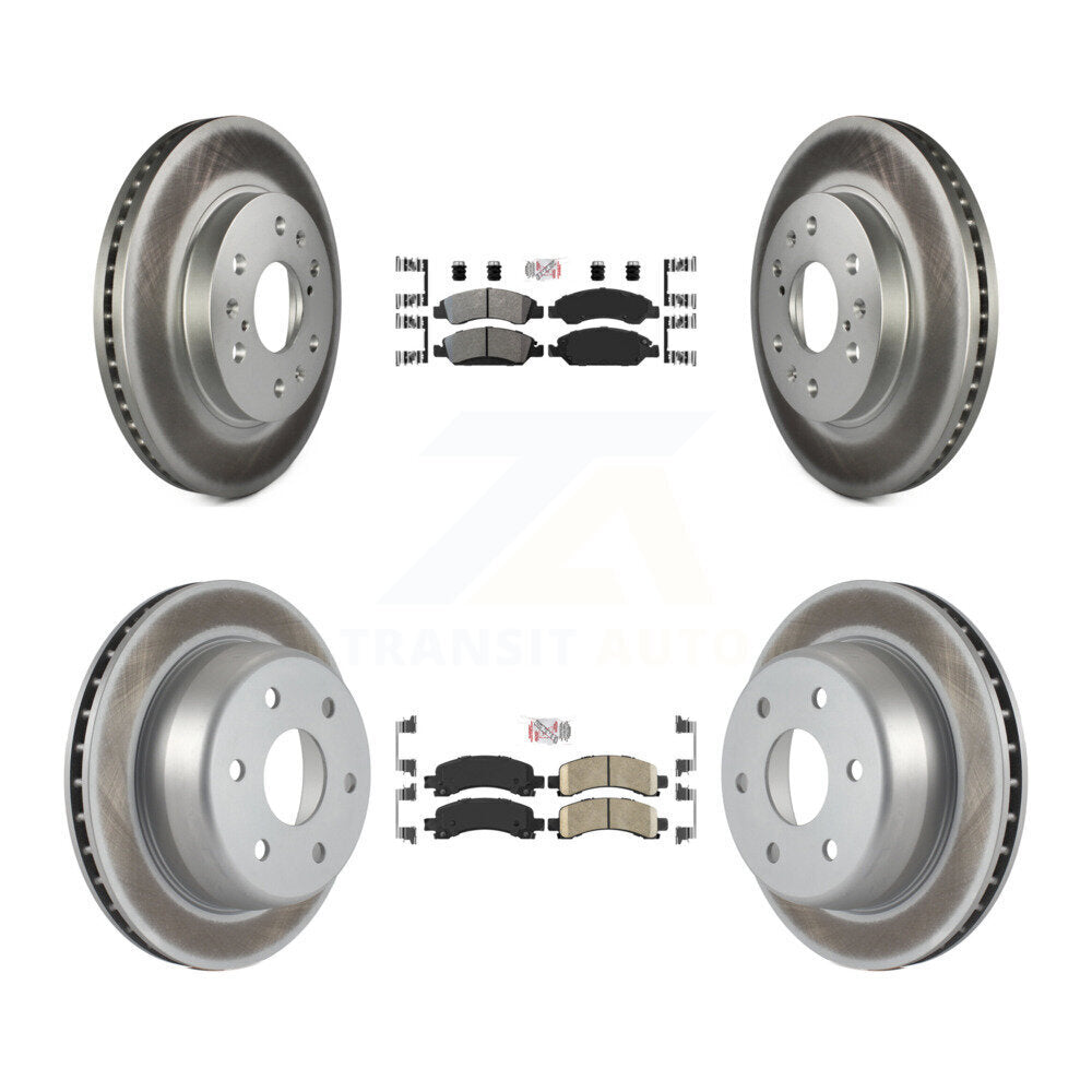 Kit de rotors de frein à revêtement en céramique, semi-métallique, pour Chevrolet Express, avant et arrière