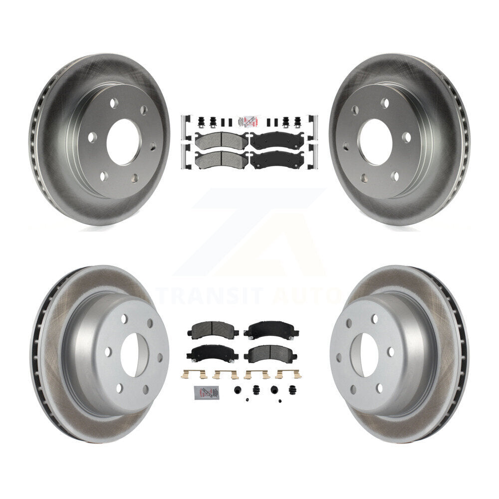 Kit de Rotor de frein avec revêtement de plaquettes semi-métalliques avant et arrière, pour Chevrolet Avalanche 150