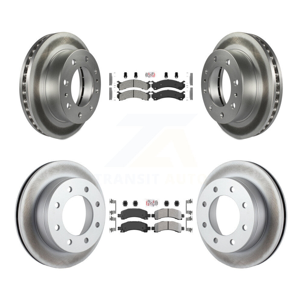 Kit de Rotor de frein à revêtement de plaquette semi-métallique avant et arrière, pour Chevrolet Express 2500 GM