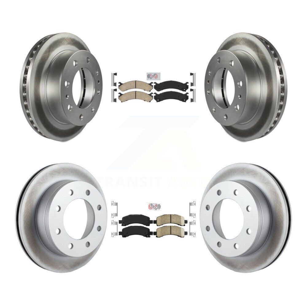 Kit de rotors de frein à disque, revêtement de coussinets en céramique avant et arrière, pour Chevrolet Express 2500 GM