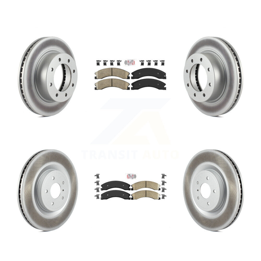 Kit de Rotor de frein à disque, revêtement de coussinets en céramique avant et arrière, pour Nissan NV2500 NV3500 NV150