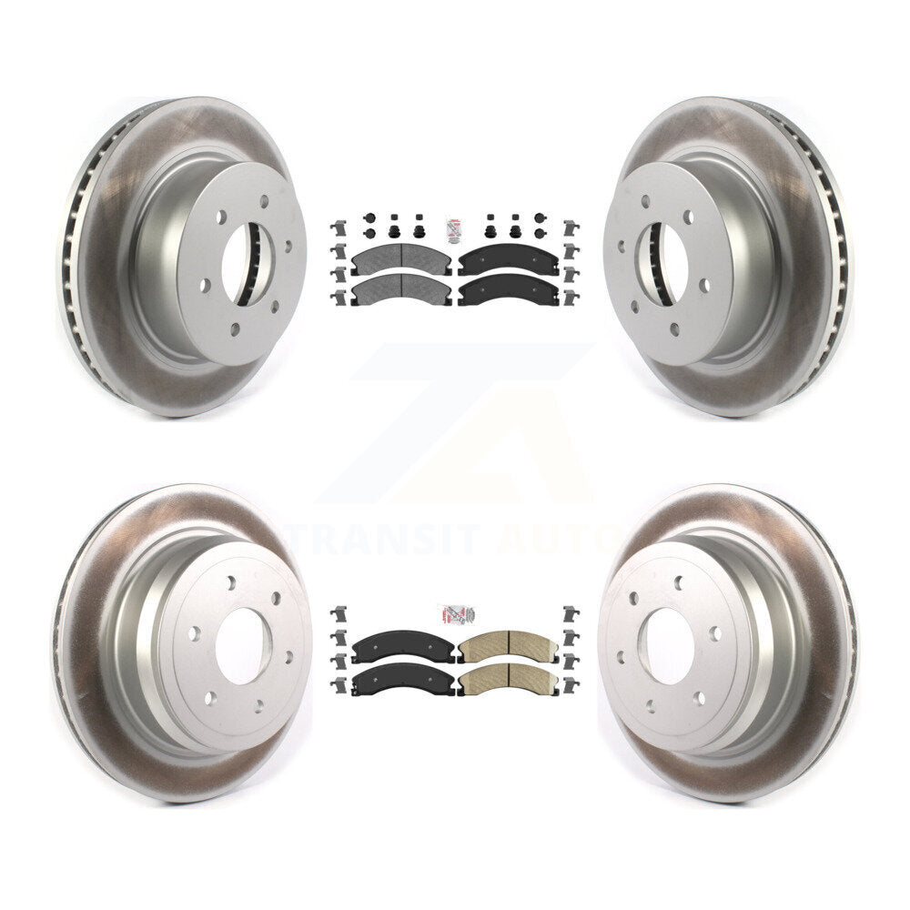 Kit de rotors de frein avant et arrière semi-métalliques avec revêtement en céramique, pour Nissan TITAN X