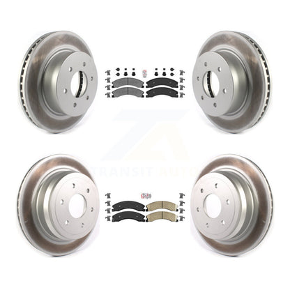 Kit de rotors de frein avant et arrière semi-métalliques avec revêtement en céramique, pour Nissan TITAN X