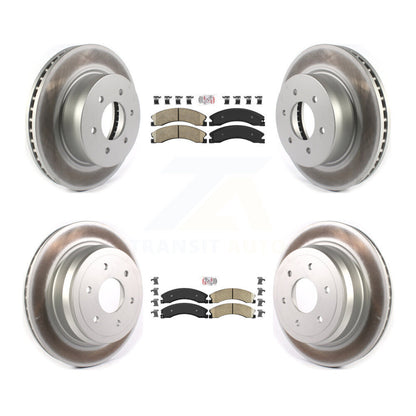 Kit de Rotor de frein à disque recouvert de tampons en céramique avant et arrière, pour Nissan TITAN X 2016 – 2024