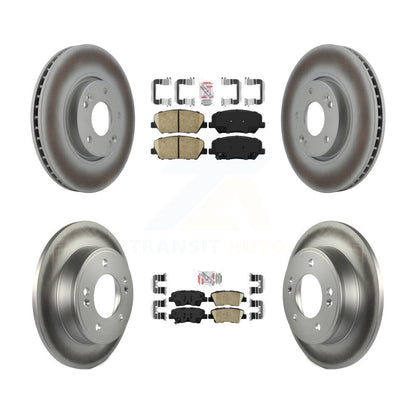Kit de rotors de frein enduits de plaquettes en céramique avant et arrière, pour Hyundai Veloster Turbocharge