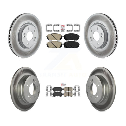 Kit de Rotors de frein à disque, revêtement de coussinets en céramique avant et arrière, pour Hyundai Tucson Kia Cadenz