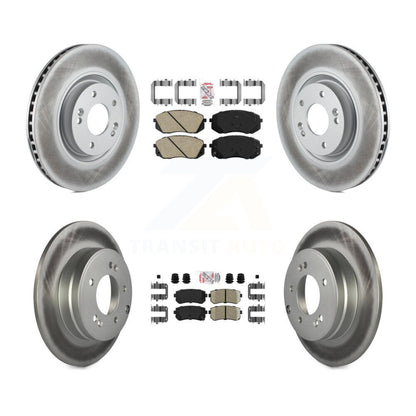 Kit de Rotors de frein à disque, revêtement de coussinets en céramique avant et arrière, pour Hyundai Tucson Kia Cadenz